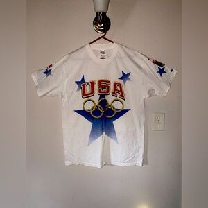 Vintage Men’s 90s Atlanta Olympics T-shirt USA 1996 Champion XL